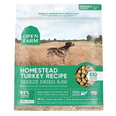 Open Farm - Grain Free Homestead Turkey Recipe Freeze Dried Raw Dog Food